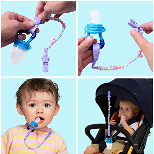 Edealing New Nipple Fresh Food Milk Nibbler Feeder Feeding-Tool Sichere Baby & Supplies Spielzeug Packung mit 3 - 6