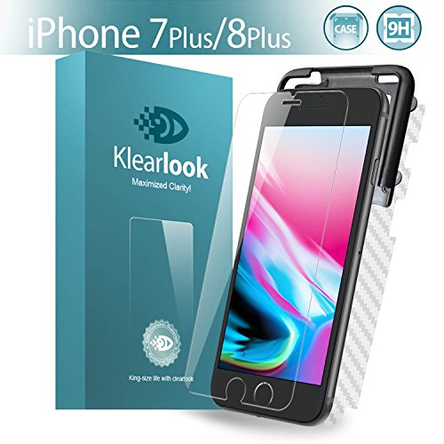 iPhone 7 Plus Screen Protector, iPhone 8 Plus Screen Protector, KlearlookÂ® 2-Pack Crystal Clear Premium Tempered Glass Screen Protector with 9H Hardness/Scratches Resistance/Easy Installation for iPhone 7 Plus (5.5