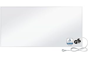 BR Bringer Infrarotheizung 1200 Watt - Infrarot Elektroheizung Energiesparend - 5 Jahre Garantie, TÜV GS - Deutsche Qualitätsmarke (weiß)