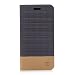 Produktbild Hülle für Xiaomi Redmi 4X (Nicht zutreffend für Redmi Note 4X) , IJIA Mode Elegant Leinwand Nähte Rein Braun Flip Case Leder Cover PU Lederhülle Schutzhülle Ledertasche mit Zusatzfunktionen Card Slot Schale Cover Book Style Design Tasche für Xiaomi Redmi 4X (5.0")