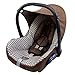 Produktbild BAMBINIWELT Ersatzbezug für Maxi-Cosi Cabrio Fix 6-tlg, Bezug für Babyschale, Sommerbezug BRAUN + BRAUNE KARO