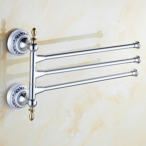 Preisvergleich Produktbild Continental Aktivitten Handtuchhalter / Goldene Handtuchhalter Dreh / Badezimmer Handtuch hngen Stangen / Badezimmer Handtuchhalter Aktivitten-A