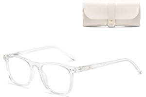 Cleoxyge Blaulichtfilter Brille Ohne Sehstärke für Damen-Herren,Metallrahmen Anti Blaulicht UV400-Schutz PC Gaming Mit Brillenetuis und Brillenputztuch Fake Brille