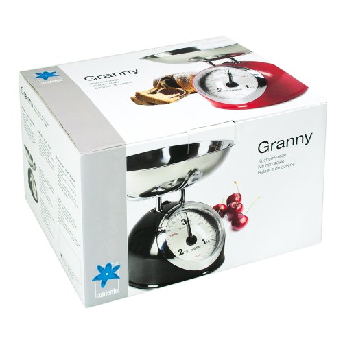 Contento 655400 Küchenwaage Retrolook, rot - 3