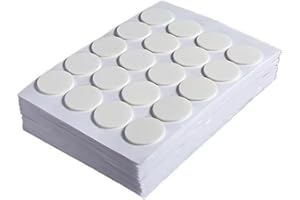 WORLDLY UNGROL 400 Pièces Autocollants pour Mèches Bougies, Résistant à la Chaleur, Blanc, Mousse Éponge, Accessoires pour la Fabrication de Bougies