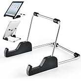 Kinizuxi Tablet Phone Stand Adjustable, Aluminum Alloy Non-Slip Tablet Holder For Desk Compatible with iPhone,Samsung,ipad,Ta