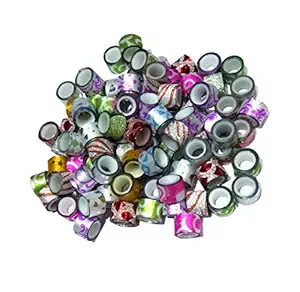 Nawani Sparkle Hobby Crafts Printed Fabric Tape (Multicolour, 90 Pieces)