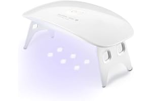 USMLICER Lampada Led per Unghie lampada per Gel Portatile Macchina Gel Unghie con Luce UV e Timer 45s 60s Home Manicure Pedicure