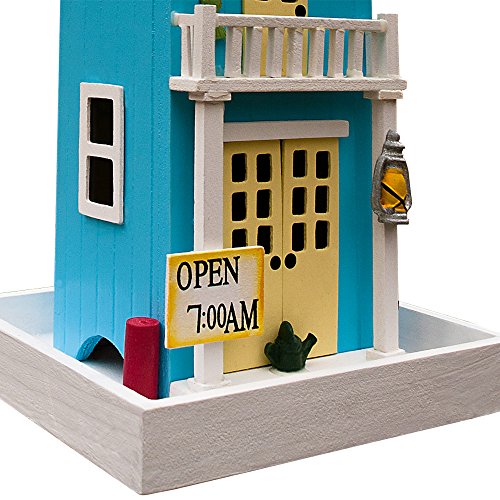 Vogelhäuschen, modern, blau - 4