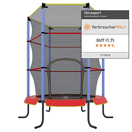 Ultrasport Kinder Indoor-Trampolin Jumper 140 cm inkl. Sicherheitsnetz - 2