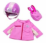  Zapf Creation 809587 - Baby born Motorroller Set mit Helm 3:1, 1 Set, farblich sortiert