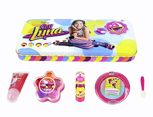 Disney Soy Luna Beauty-Set für Mädchen (Schminke für Lippen und Augen) in stylischer XL Metalldose mit Soy Luna-Print - 5