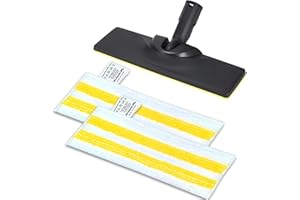 AVAENZO Juego de boquillas de suelo accesorios para limpiador de vapor Kärcher Easyfix SC2 SC3 SC4 SC5, 1 boquilla de suelo, 2 paños de microfibra