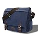 Produktbild WinCret Umhängetasche Herren mit USB Ladeanschluss - Größ Schultertasche für 15.6 Zoll Laptop - Herrentasche aus Segeltuch/Laptoptasche/Kuriertasche/Messenger Bag für Schule Büro Business Reise