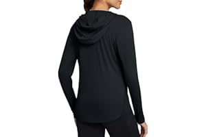 HEINAROMAN Felpa da Donna con Cappuccio UPF 50+ Protezione Solare UV Protezione Solare con Cappuccio a Maniche Lunghe Donna Sport Manica Lunga per Escursionismo attività all'aperto, Corsa, Pesca