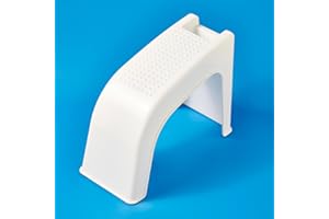 Coopers of Stortford - Chiropody Stool with Storage - Slanted Design for Easy-to-Reach Feet - Footcare Stool with Anti-Skid Base, Lightweight and Sturdy, Ideal for Shower Use