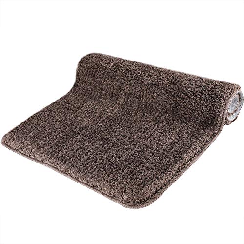 NEUFLY Badematte, rutschfest Badeteppich 50 x 80 cm Premium Superfeine Faser Badezimmerteppich Waschbarer Badteppich - Kaffeefarbe