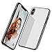 Produktbild Costume Luxus Ultra Slim Stoßfest Silikon Clear Case Cover für iPhone XS Max 6,5 Zoll (Schwarz)