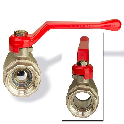 Stabilo-Sanitaer Kugelhahn 1 Zoll DN25 für Wasser Messing Kugelventil Absperrventil Heizung Absperrhahn - 2