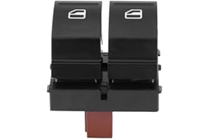 NIKOU Interruptor de elevalunas eléctrico - Interruptor de botón de elevalunas eléctrico de control for Skoda Octavia Fabia 2 Roomster 1Z0959858