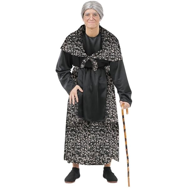 Disfraz De Anciana Para Mujeres Y Niños, 8 Piezas, Juego De Cosplay De Abuela Para El Día 100 De Escuela, Accesorios De Halloween, Como Se Muestra