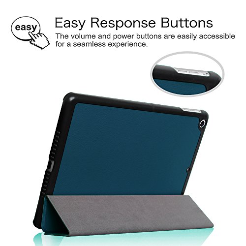 Fintie iPad Air Hülle Case – Ultra Slim Superleicht Schutzhülle Smart Shell Cover Tasche Etui mit Auto Schlaf / Wach und Standfunktion für Apple iPad Air, Marineblau - 7