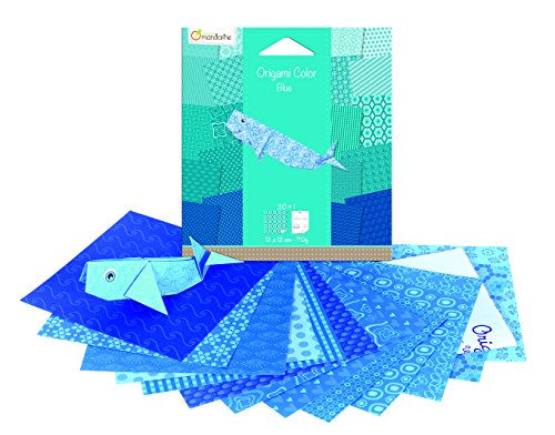 Avenue Mandarine 42685O – Origamipap 12 x 12 cm, 20 Bl, 70 g, blau - 3