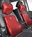 Produktbild NUO-Z Car Lumbar, Lendenwirbelspeicher Foam Neck Cushion, Auto Kopfstütze Car Cushion Kit Lordosenstütze Kissen Zum Fahren/Home / Reise/Office, Zwei Sätze,Red