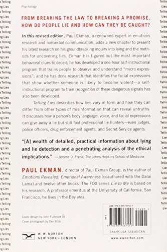 Book's Cover of Telling Lies – Clues to Deceit in the Marketplace, Politics and Marriage 3e