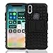 Produktbild Conie Hülle für iPhone X - Outdoor Cover, Extra Verstärkte Schutzhülle, Rutschester Wasserabweisender Handy Bumper, iPhone XS Rückschale Schwarz