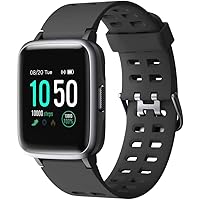 YAMAY Smartwatch,Fitness Armband Uhr Voller Touch Screen Fitness Uhr IP68 Wasserdicht Fitness Tracker Sportuhr mit Schrittzähler Pulsuhren Stoppuhr für Damen Herren Smart Watch für iOS Android Handy