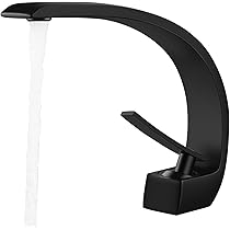 IMEX Waschbeckenarmatur – Hoher Auslauf, Einhebel, Mattschwarz, 294 Mm Hoch (URAL Serie)