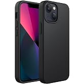 Merwish Apple iPhone 15 Uyumlu &Ouml;zel İpeksi Dokunuş Hissi Veren İ&ccedil;i Yumuşak Kadife Lansman Silikon Kılıf Kapak (Siyah)