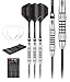 Produktbild Red Dragon Nimrod 24g - 80% Flightmaster Tungsten Darts (Steel Dartpfeile) mit Flights, Schäfte, Brieftasche & Red Dragon Checkout Card