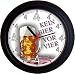 Produktbild Lucky Clocks Bieruhr KEIN BIER VOR VIER 4 MASS lustige und originelle Wanduhr für Bierfans und Biertrinker Bierliebhaber für jeden Anlass mit jeder Beschriftung und jedem Vornamen Namen erhältlich auch ganz neutral