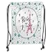 Produktbild OQUYCZ Drawstring Sack Backpacks Bags,Paris City Decor,Paris I Love You Lettering Fashion Modern Background Europe Architecture Symbol, Soft Satin,5 Liter Capacity,Adjustable String Closure,Th