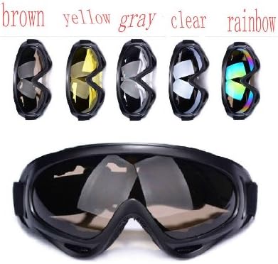 5 Colors! Outdoor Wind Dustproof Glasses Eye Protector Len Ski Snowboard Goggles(clear)