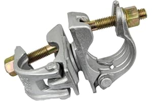 GEZU IMPEX Acoplador Giratorio 48 x 48 mm Electrochapado Abrazadera para Andamiaje, Acoplamiento para Tubos de Acero y Tubos de Construcción