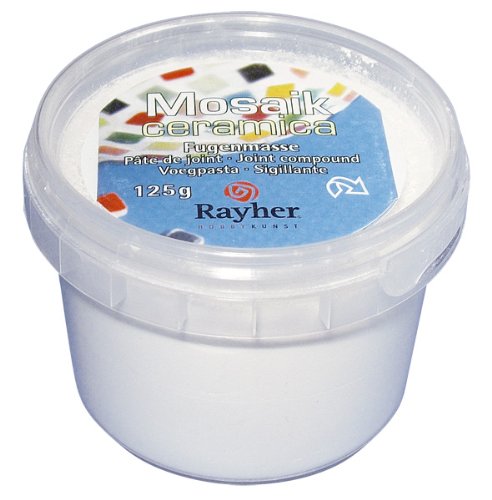 Rayher 1460598 Fugenmasse für Mosaik, Dose 125g, anthrazit - 2