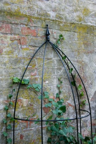 Rankhilfe, Rankgerüst, schwarz, Höhe: 150 cm, Volleisen Rankgitter halbrund - 2