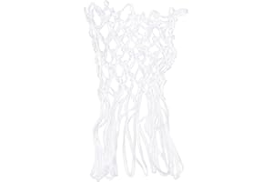 LIOOBO Basketball Net Replacement All Weather Heavy Duty Thick Net 12 Loops (White)