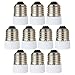 Produktbild GreenSun Lampensockel Adapter Lampenfassung Konverter E27 Fassung auf E14 Lampensockel für LED Halogen Energiespar Lampen 10 Stück