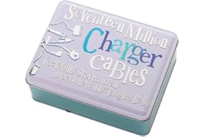 Widdop and Co The Bright Side Charger Cables, Silver