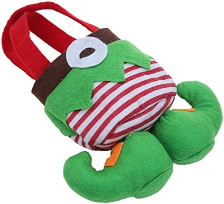 FlowerKui Christmas Candy Bag Santa Elf Socks Decoration Bags