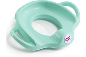OKBABY Sofa - Asiento reductor de WC con bordes antideslizantes - Asas Anchas y Elevadas para la Máxima Estabilidad al Niño - Azul claro
