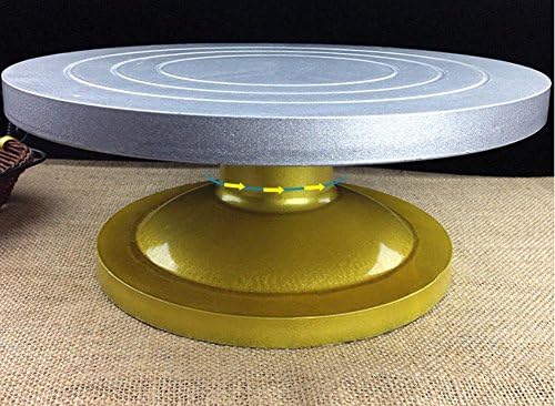 Xiuxiandianju 12-Inch 360 Degree Rotating Cake Stand Cake Decorating Turntable