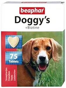 Beaphar Doggy's Biotine Tablets, Dog Supplement, 75 Tablets