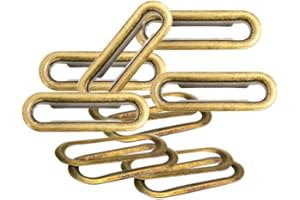 Trimming Shop Set de 50 - Ovale Oeillets Passe-Fil avec Rondelles pour Tissu,Cuir, Sacs à Main, Boucles, Bannière Faisant, Arts et Artisanat - Bronze, 30mm