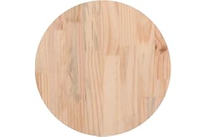 ‎VIDAXL vidaXL Tischplatte Massivholzplatte Holzplatte Ersatztischplatte Holz Platte für Esstisch Couchtisch Gartentisch Ø30x2,5cm Massivholz Kiefer