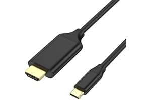 Eono Cavo USB C HDMI 4K@60Hz, Cavo USB Tipo C a HDMI Thunderbolt 3 Compatibile per MacBook Pro, iPad Pro 2020, Surface (4K@60Hz)